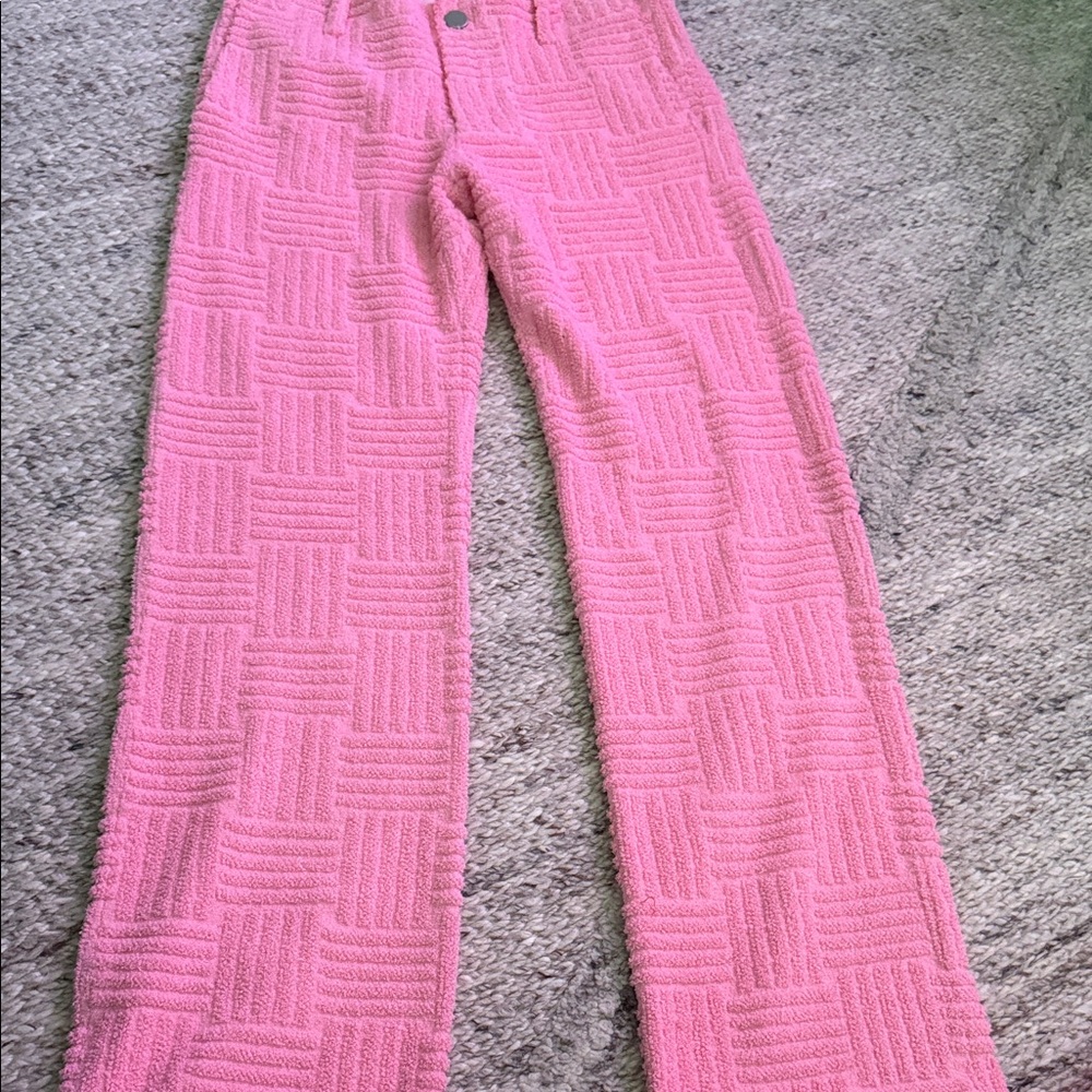 Nwot Bottega Veneta Sz 40 Jacquard Towelling 3 Piece Set/ Bubble Gum Pink View 4